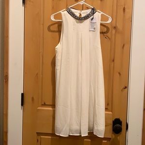 New with tags ivory dress with rhinestones